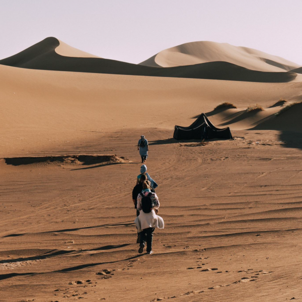 désert marocain en janvier